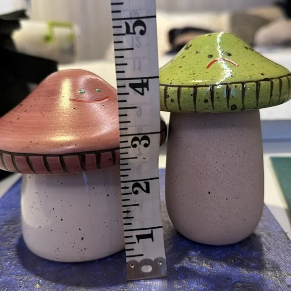 Urban Outfitters Mushroom Set Stash Boxes Jars Canisters Happy Pink Sad Green - Picture 16 of 16